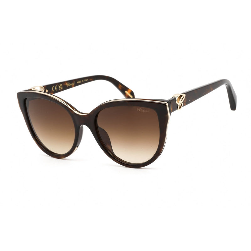 Chopard SCH317 Sunglasses SHINY DARK HAVANA / Brown Gradient Women's-AmbrogioShoes