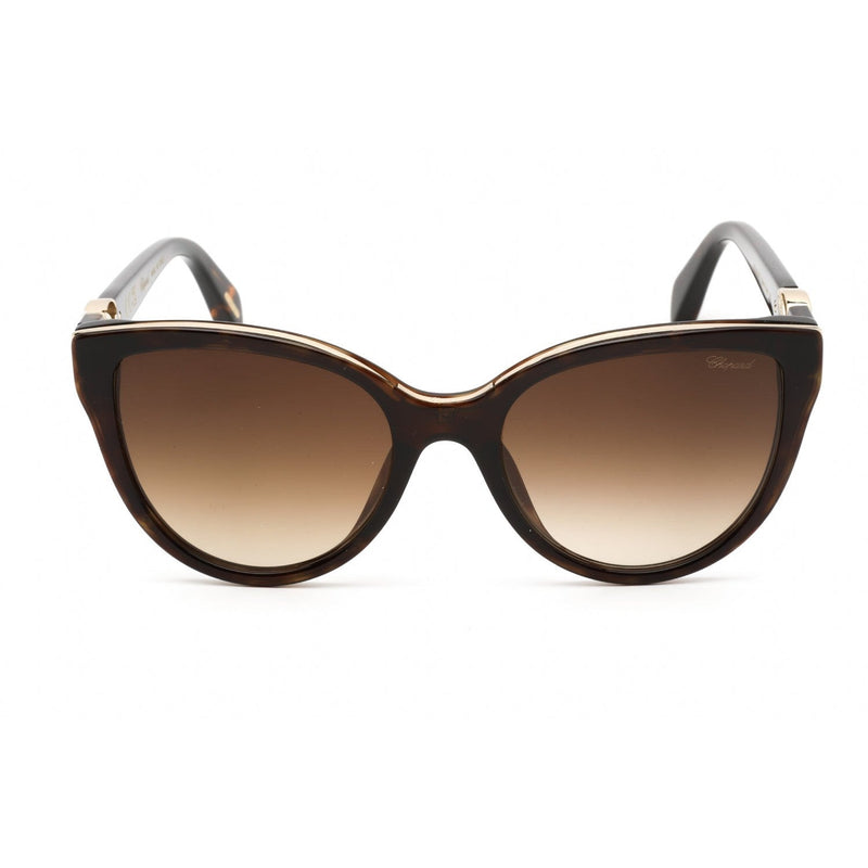 Chopard SCH317 Sunglasses SHINY DARK HAVANA / Brown Gradient Women's-AmbrogioShoes