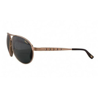 Chopard SCHB01M Sunglasses Matte Rose Gold / Polarized Green Unisex-AmbrogioShoes