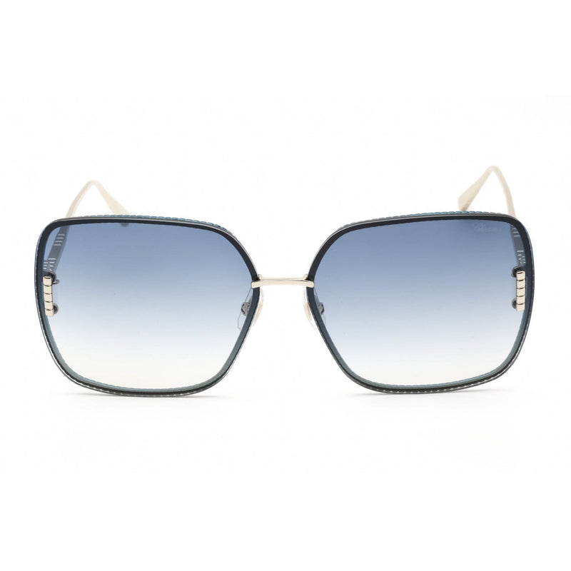 Chopard SCHF72M Sunglasses LIGHT GOLD W/COLOURED PARTS / Blue Gradient Women's-AmbrogioShoes