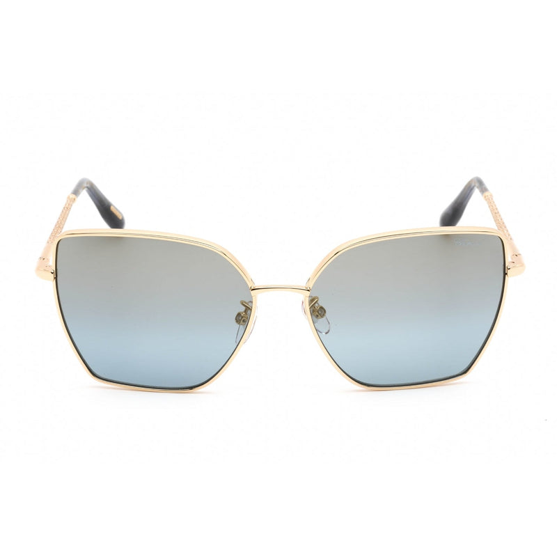 Chopard SCHF76V Sunglasses Shiny Rose Gold / Blue Mirror Gold-AmbrogioShoes