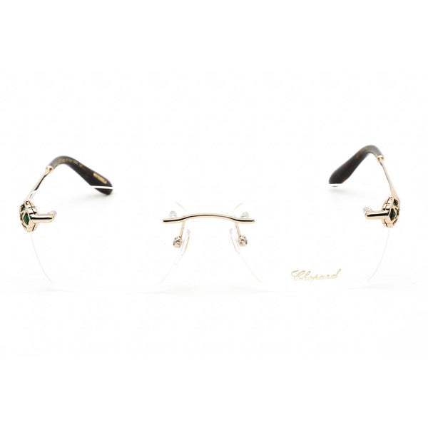 Chopard VCHF86S Eyeglasses SHINY TOTAL ROSE GOLD / clear demo lens-AmbrogioShoes