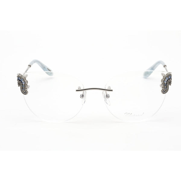 Chopard VCHG03S Eyeglasses SHINY FULL PALLADIUM / clear demo lens-AmbrogioShoes