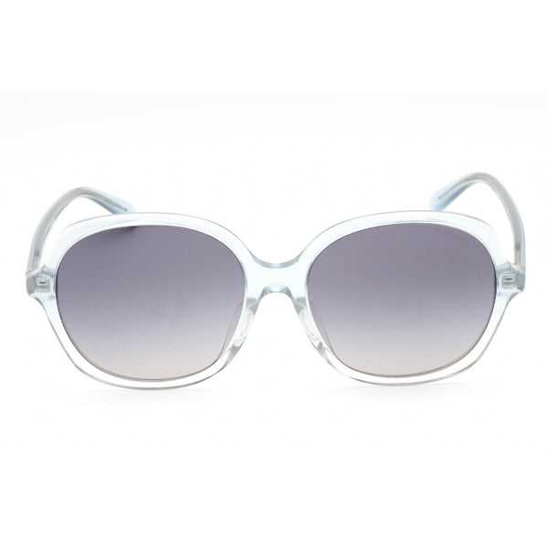 Coach 0HC8360U Sunglasses Transparent Faded Blue / Grey Gradient-AmbrogioShoes