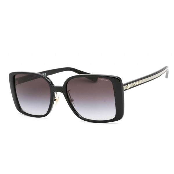 Coach 0HC8375 Sunglasses Black / Grey Gradient-AmbrogioShoes