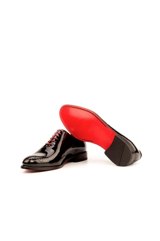 Como Balbianello Suede / Patent Whole-Cut Oxford (CM1014)-AmbrogioShoes