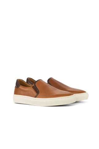 Como Carate Full Grain Leather Slip-On Sneaker (CM1012)-AmbrogioShoes