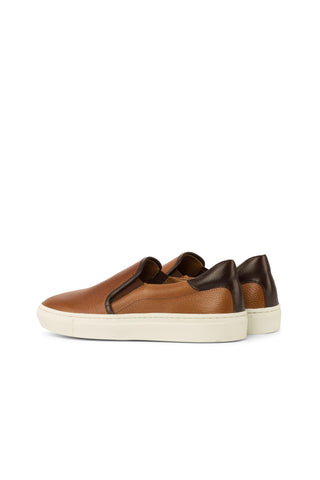 Como Carate Full Grain Leather Slip-On Sneaker (CM1012)-AmbrogioShoes
