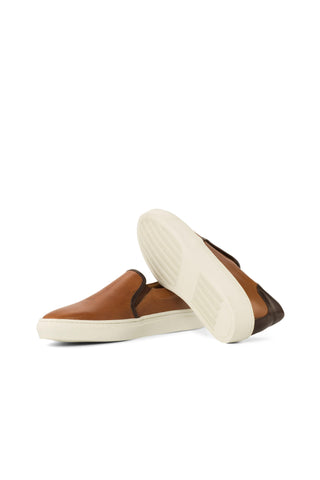 Como Carate Full Grain Leather Slip-On Sneaker (CM1012)-AmbrogioShoes