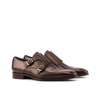 Como Cernobbio Calf-Skin Leather Double Monk Strap (CM1004)-AmbrogioShoes