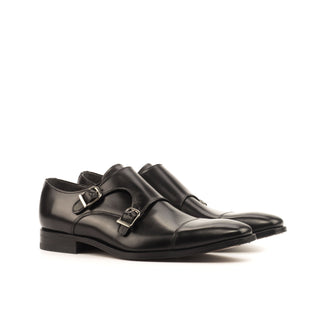 Como Cernobbio Calf-Skin Leather Double Monk Strap (CM1004)-AmbrogioShoes