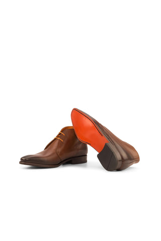 Como Tremezzo Calf-Skin Leather Chukka Boot (CM1003)-AmbrogioShoes