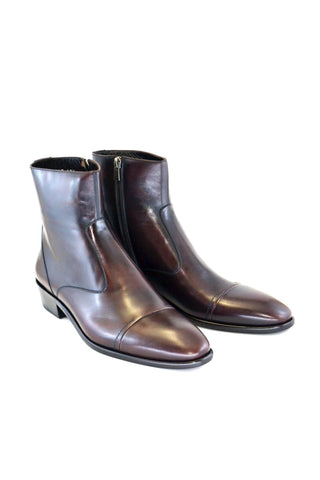 Corrente 1547 Leather Boot - Brown-AmbrogioShoes