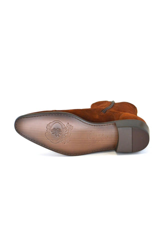 Corrente 1547 Suede Leather Boot - Tan-AmbrogioShoes