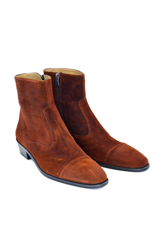 Corrente 1547 Suede Leather Boot - Tan-AmbrogioShoes