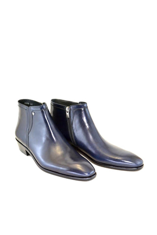 Corrente 3200HS Leather Boot - Navy-AmbrogioShoes