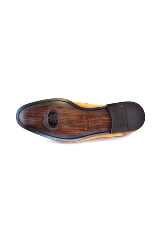Corrente 3417HS Suede Leather Loafers - Tan-AmbrogioShoes