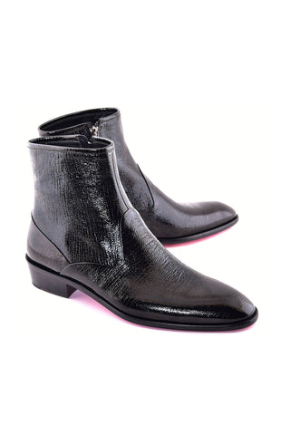 Corrente 3617V Vita Leather Boot - Black-AmbrogioShoes
