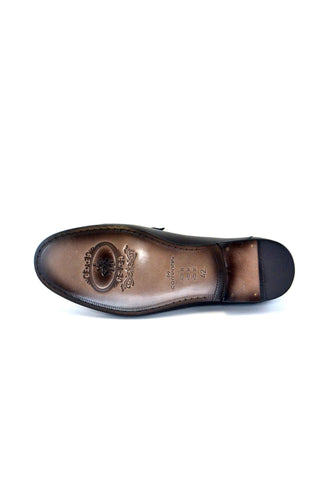Corrente 3898HS Leather Horse-Bit Loafer - Brown-AmbrogioShoes