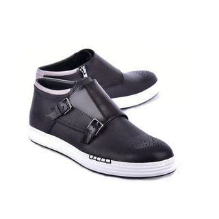 Corrente 4302 Men's Shoes Calf-Skin Leather Hightop Sneakers (CRT1509)-AmbrogioShoes