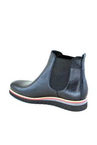 Corrente 4566HS Leather Chelsea Boot - Black-AmbrogioShoes