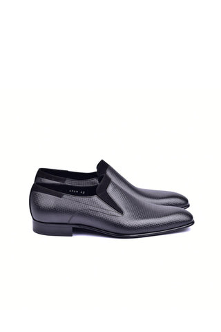 Corrente 4748 Leather Loafer - Black-AmbrogioShoes