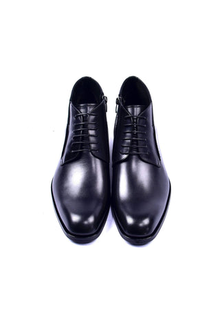 Corrente 5220 Leather Chukka Boots - Black-AmbrogioShoes