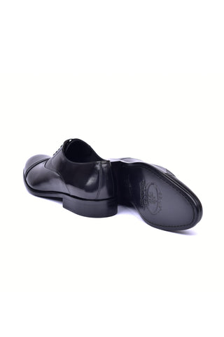 Corrente 5256 Leather Oxford - Black-AmbrogioShoes