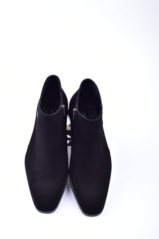 Corrente 5361S Suede Boot - Black-AmbrogioShoes