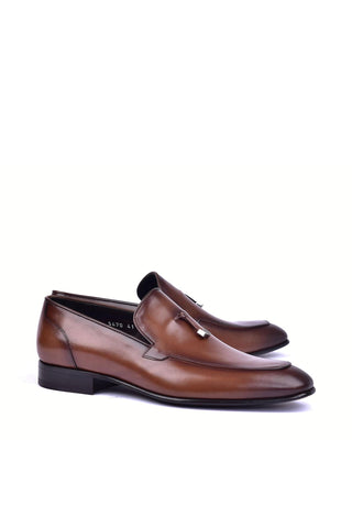 Corrente 5470HS Leather Tassel Loafer - Brown-AmbrogioShoes