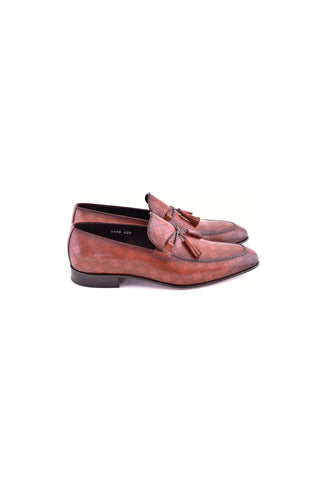 Corrente 5509 Leather Tassel Loafer - Tan-AmbrogioShoes