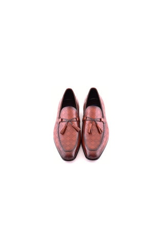 Corrente 5509 Leather Tassel Loafer - Tan-AmbrogioShoes