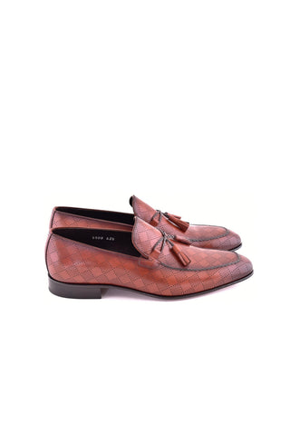 Corrente 5509 Leather Tassel Loafer - Tan-AmbrogioShoes