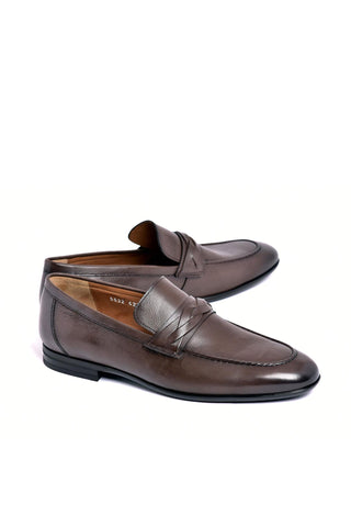 Corrente 5532 Deer Loafer - Brown-AmbrogioShoes