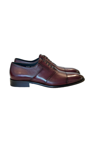 Corrente 5691 Deer Oxford - Burgundy-AmbrogioShoes