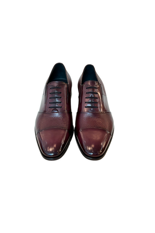 Corrente 5691 Deer Oxford - Burgundy-AmbrogioShoes