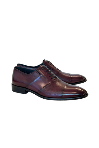 Corrente 5691 Deer Oxford - Burgundy-AmbrogioShoes