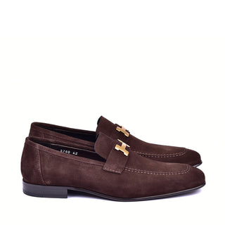 Corrente 5760S Suede Loafer - Brown-AmbrogioShoes