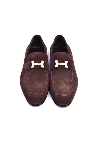 Corrente 5760S Suede Loafer - Brown-AmbrogioShoes