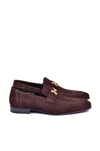 Corrente 5760S Suede Loafer - Brown-AmbrogioShoes