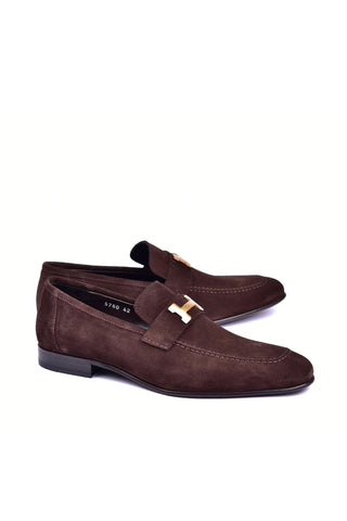 Corrente 5760S Suede Loafer - Brown-AmbrogioShoes