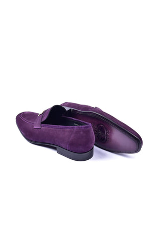 Corrente 5760S Suede Loafer - Purple-AmbrogioShoes