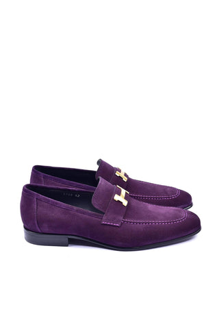 Corrente 5760S Suede Loafer - Purple-AmbrogioShoes
