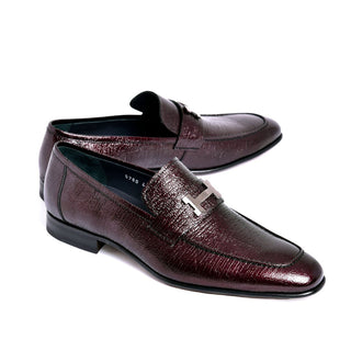 Corrente 5760V Men’s Shoes Vita Calf-Skin Leather H Buckle Loafer (CRT1529)-AmbrogioShoes