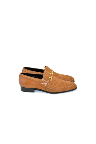 Corrente 5776 Suede & Leather Horse-Bit Loafer - Tan-AmbrogioShoes
