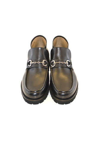 Corrente 5786 Leather Horse-Bit Boot - Black-AmbrogioShoes