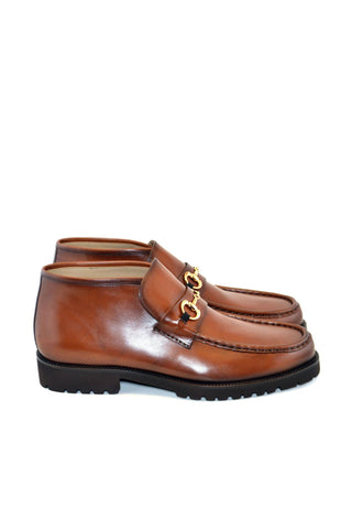 Corrente 5786 Leather Horse-Bit Boot - Tan-AmbrogioShoes