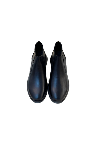 Corrente 6002 Leather Sneaker - Black-AmbrogioShoes