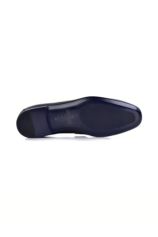 Corrente 6074 Leather Penny Loafer - Black-AmbrogioShoes