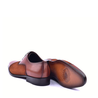 Corrente 6265 Men's Shoes Brown Suede / Calf Skin Leather Cap toe Lace up Oxfords (CRT1371)-AmbrogioShoes